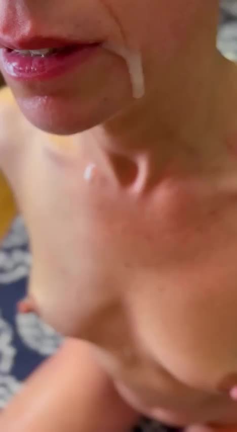 Can you help cover my face in your cum? - free porn video