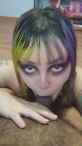 i love a good goth girl sucking my dick - free porn video