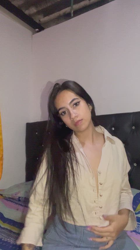 Imagine how my tits will bounce when I'm on top of you :) - free porn video