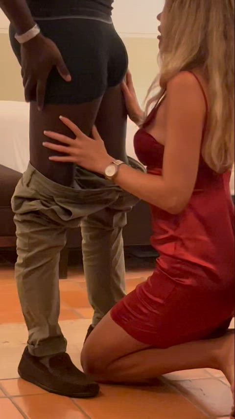 Never more excited than when im about to suck BBC - free porn video