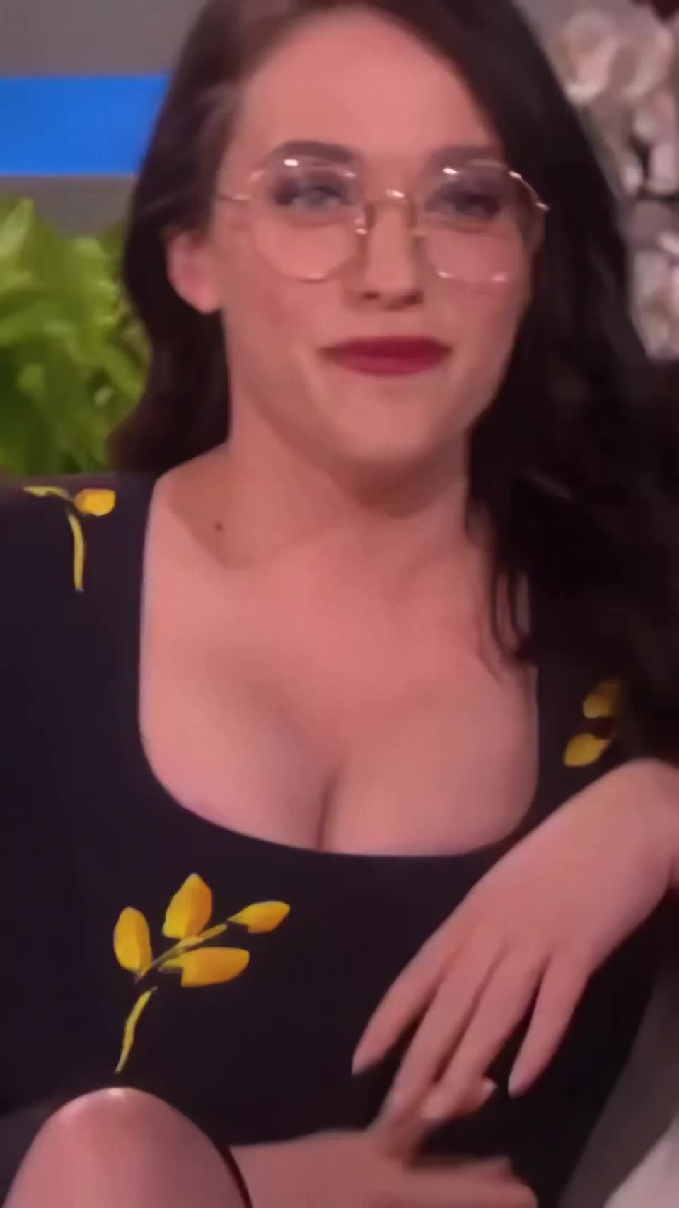 Imagine a titjob from Kat Dennings and her massive tits - free porn video