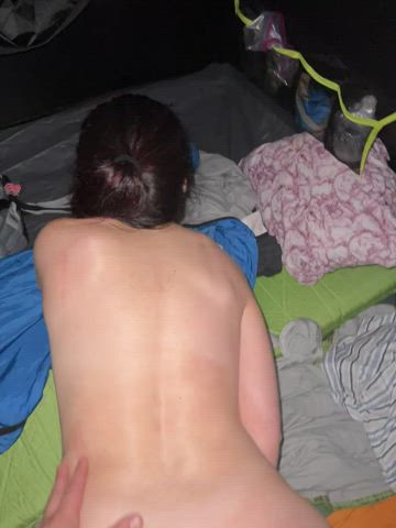 Getting fucked in a tent [fm] - free porn video