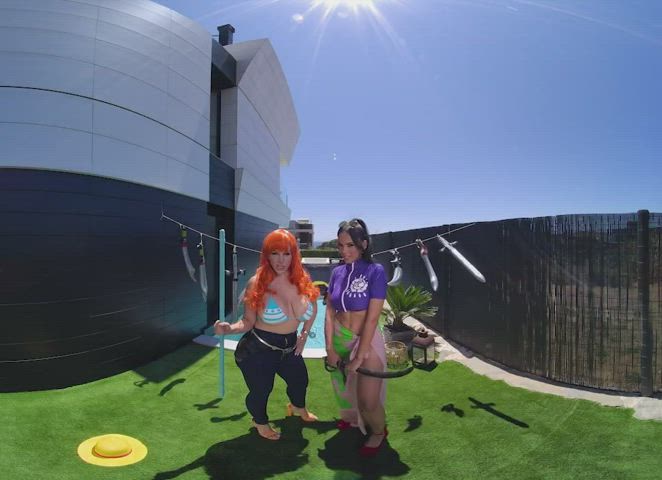 [FFM] ONE PIECE: Nami and Nico Robin A XXX Parody ft Blondie Fesser, Katrina Moreno - free porn video