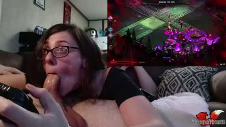 OC: Gaming and blowjobs go together as perfectly as Hades and Persephone! - free porn video
