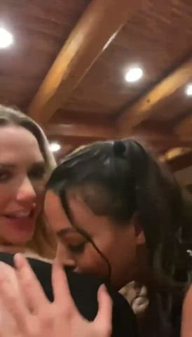 Luna Star & Mia Malkova passionately kissing - free porn video