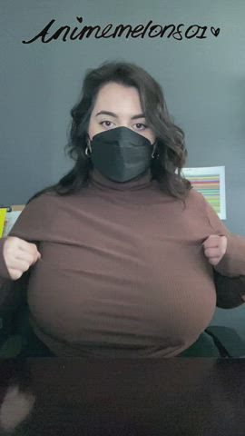 Peek-a-boob! I’m at work, how bout you? [OC] - free porn video