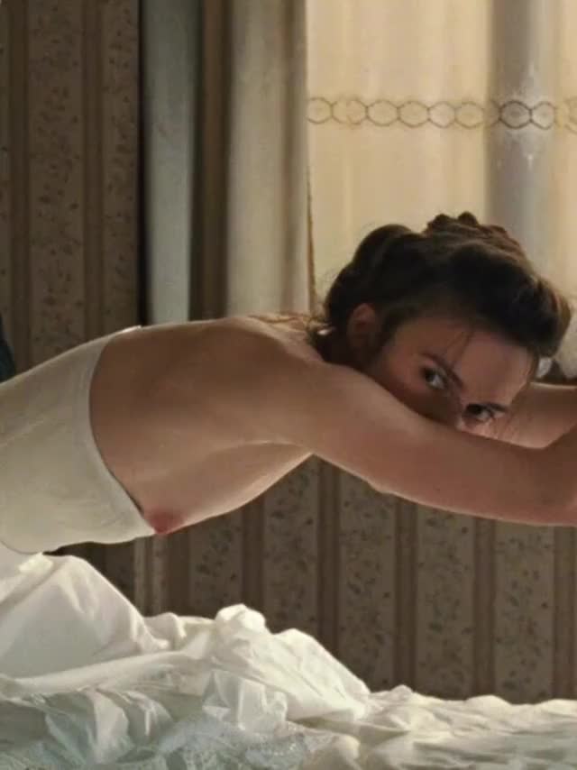 Keira Knightley getting spanked with her tits out - free porn video