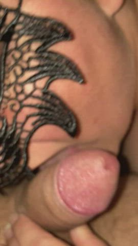 Gagging while taking him deep 🥰 - free porn video