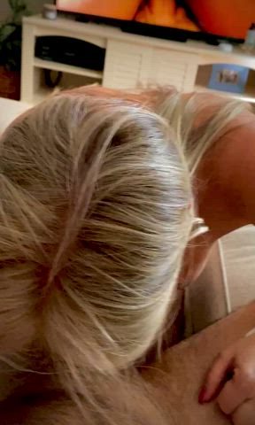 Lay back, watch some porn and cum on my tits. Deal? 💦💦 - free porn video