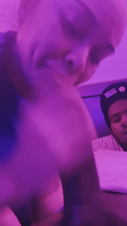 My favorite dick eater suckin me while her husband at work 😅 by blacmagician - free porn video