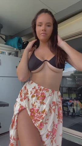 I think my tits got a little bigger since I wore this bra the last time - free porn video