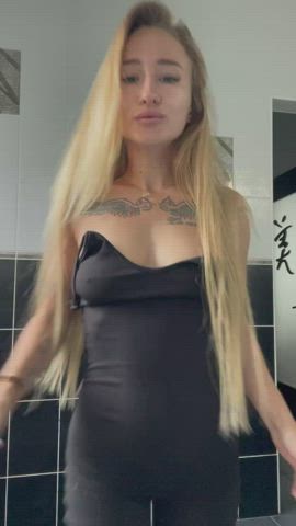 I'm embarrassed by my small breasts, but I love BDSM - free porn video