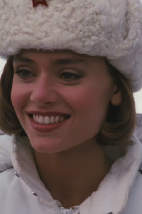 18 year old Vanessa Angel wearing a see-through bra in "Spies Like Us" (1985) - free porn video