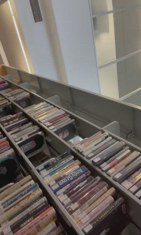 Jerking off in the library - free porn video