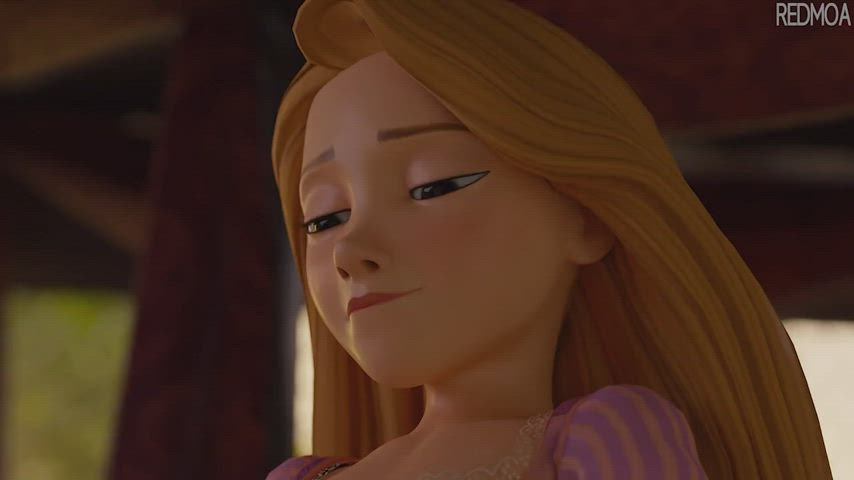 Rapunzel Riding Cock (Redmoa) [Tangled] - free porn video