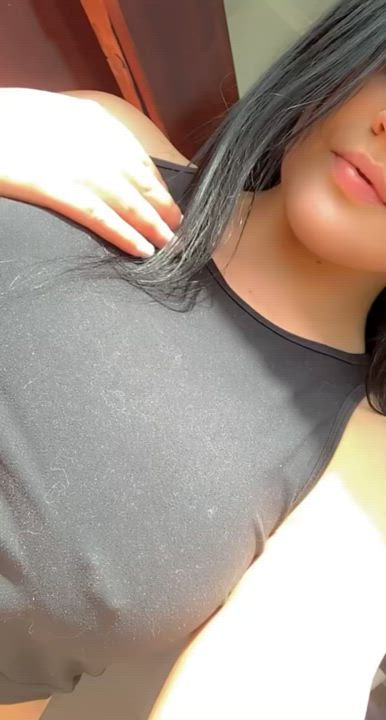 Do you want to squeeze them while I bounce on your cock? - free porn video