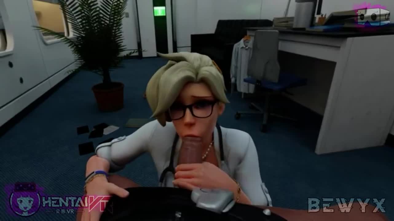 Dr Mercy’s Check Up (HentaiVR / Bewyx ) [Overwatch] - free porn video
