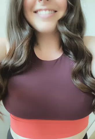 This is for the men at the gym today who took a second glance at my hard nipples. - free porn video