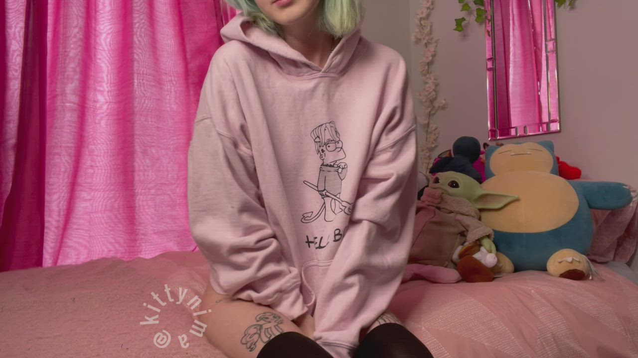 my teen body is waiting to be used 🧸🖤 - free porn video