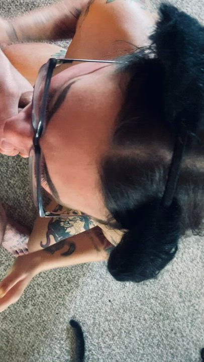 watch me fit cock & balls in my mouth 🤤 - free porn video