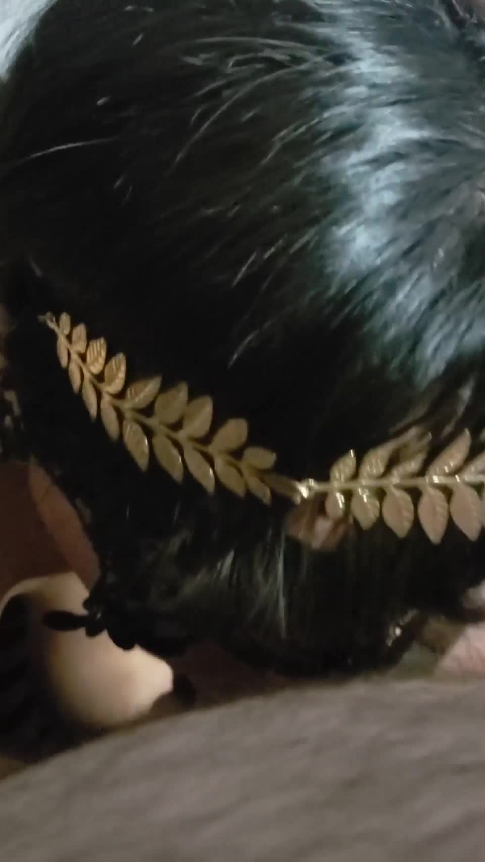 I smeared my black lipstick all over his cock - free porn video