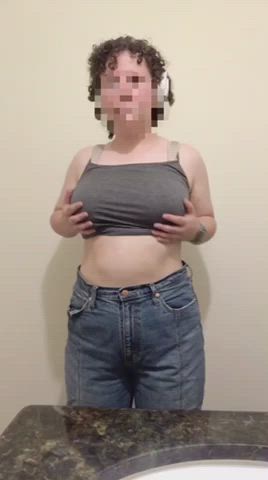 would you like a curl bounce with your boob bounce today 🥺 - free porn video