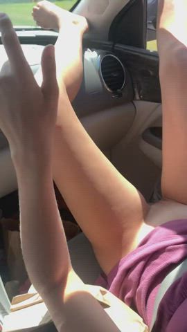 My wife enjoying the weather - free porn video