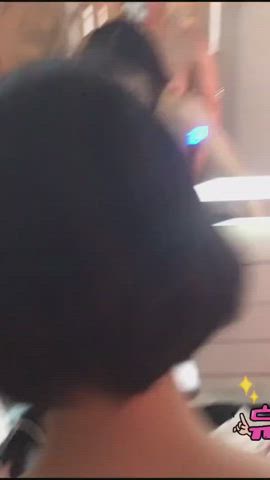 Asian Girlfriend Selfie Standing Doggy Porn GIF by chondven02 - free porn video