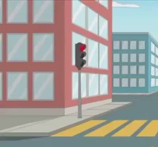 Helping a blind man cross the street - free porn video