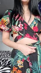 Tropical outfit hiding big coconut titties - free porn video