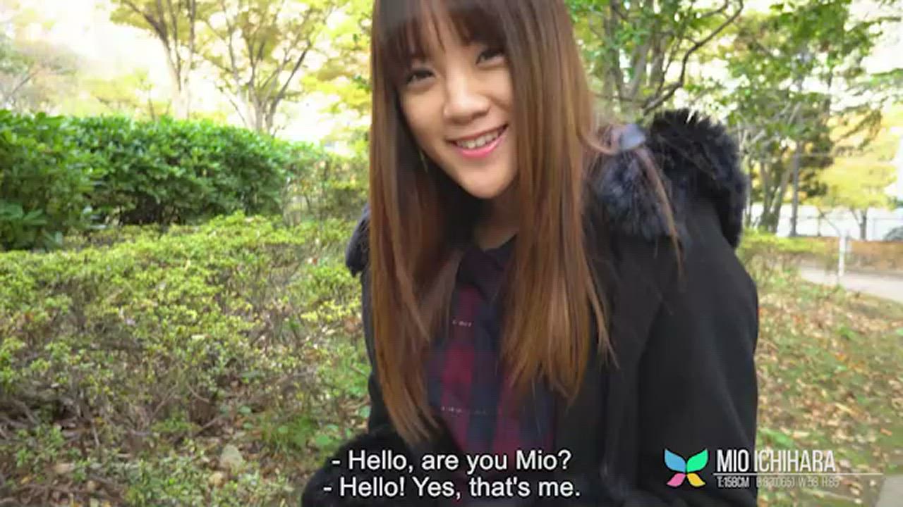 Japanese hottie Mio Ichihara is an amateur looking to make her first JAV - free porn video