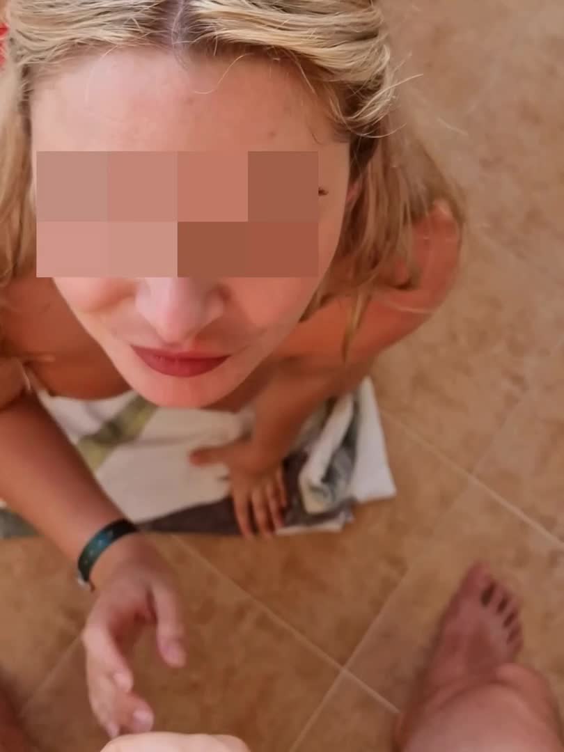 Making use of the hotel balcony - free porn video