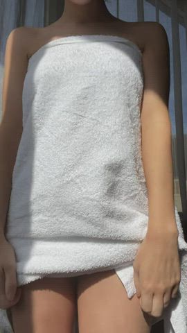 What would you do if my towel dropped in front of you? - free porn video