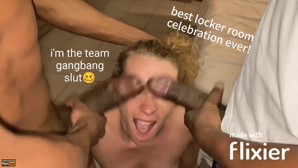 what's straighter than sucking off your teammates after a game? - free porn video