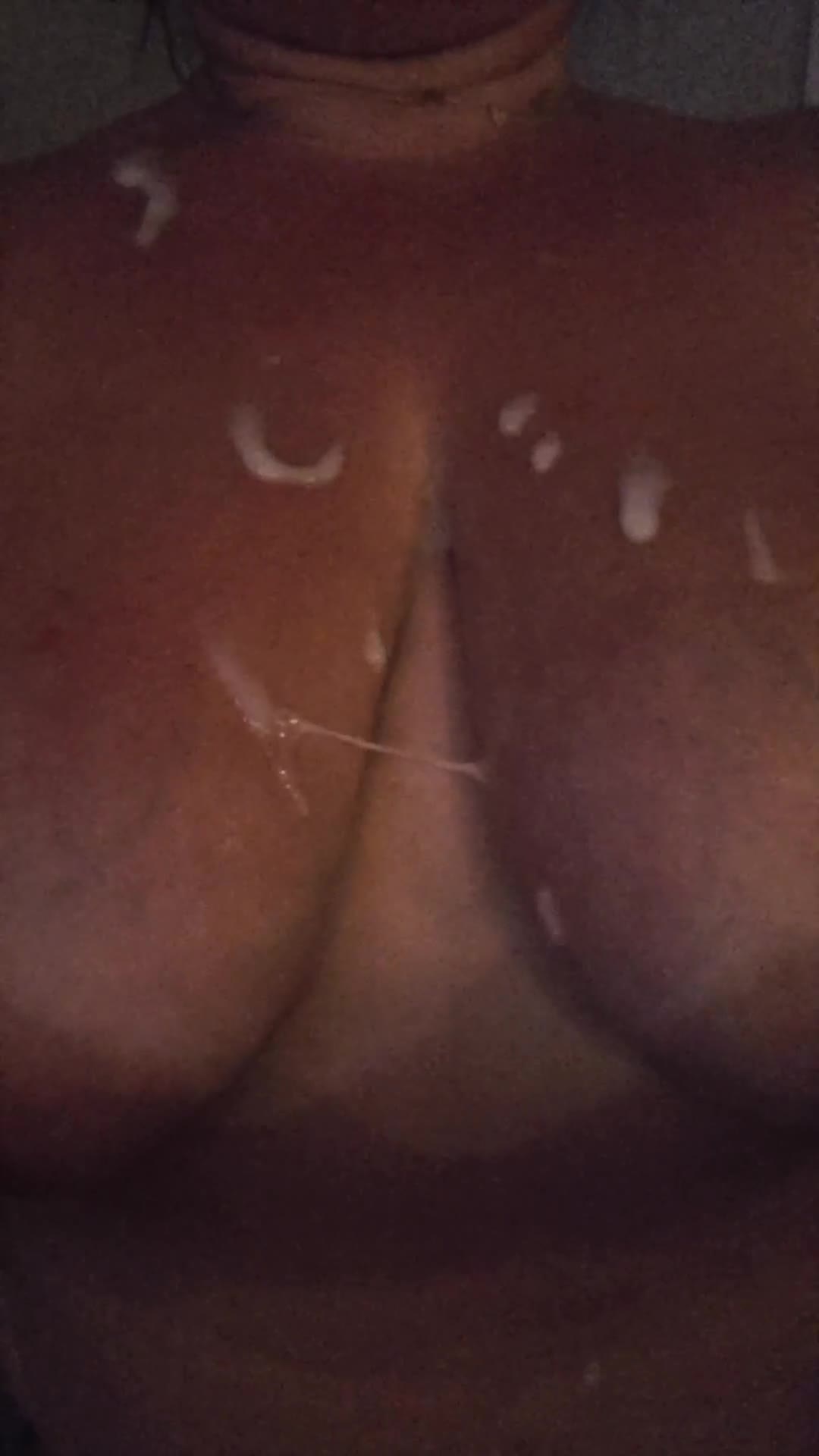 Love when it's on my tits  - free porn video