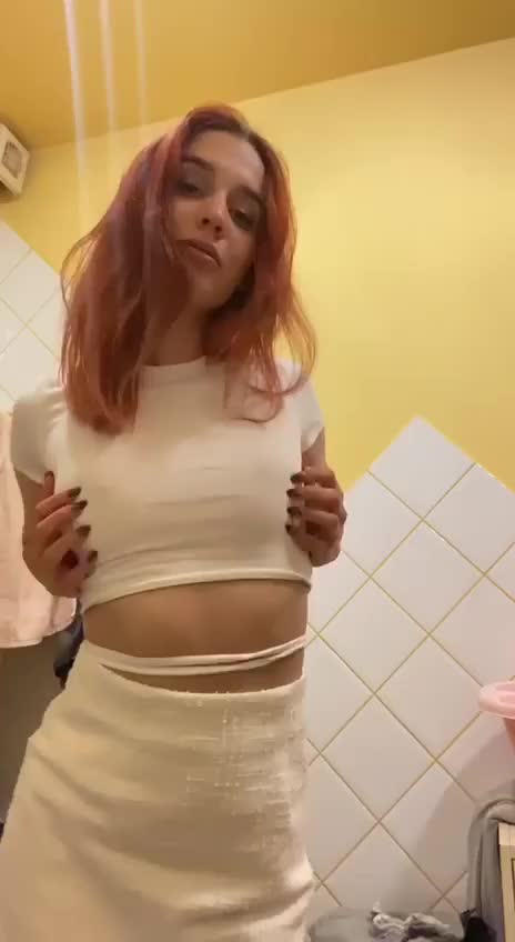 Do you like my little white skirt? - free porn video