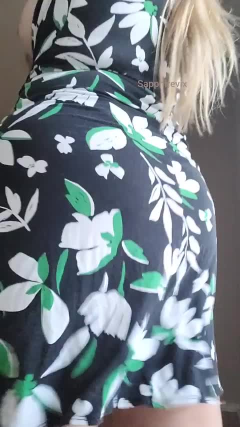 I wonder if my dress is too short - free porn video