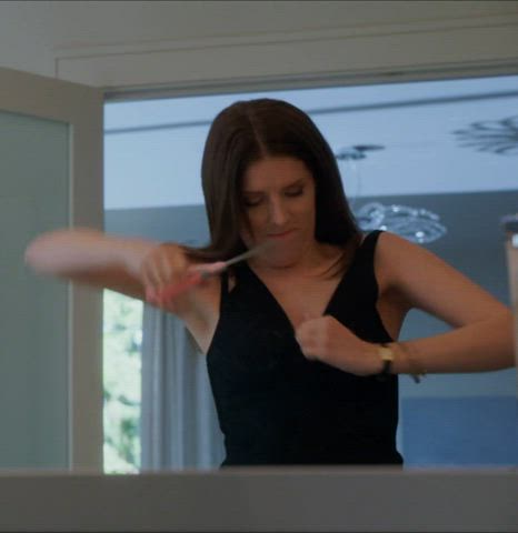 Anna Kendrick is too busty for her dress - free porn video