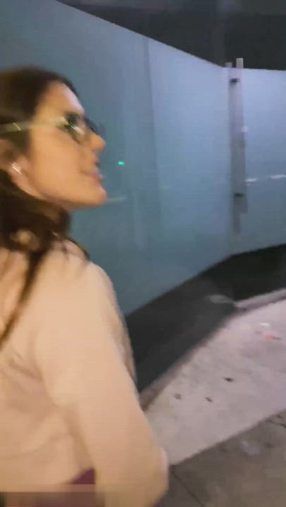 Hot Babe Flashing Casually While Talking To A Friend In Public - free porn video