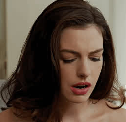 Anne Hathaway realizing that’s not a phone in your pocket… - free porn video