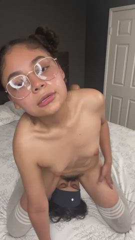 Love riding him with his cum on my face - free porn video