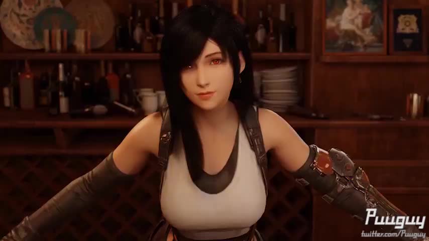 A typical evening with Tifa (Puuguy) [Final Fantasy 7] - free porn video