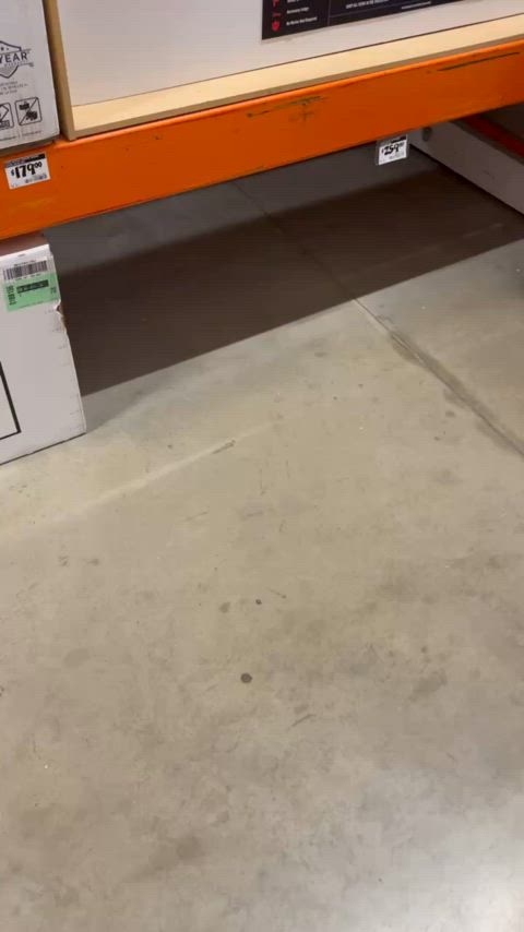 Testing out the bathtub at the store - free porn video