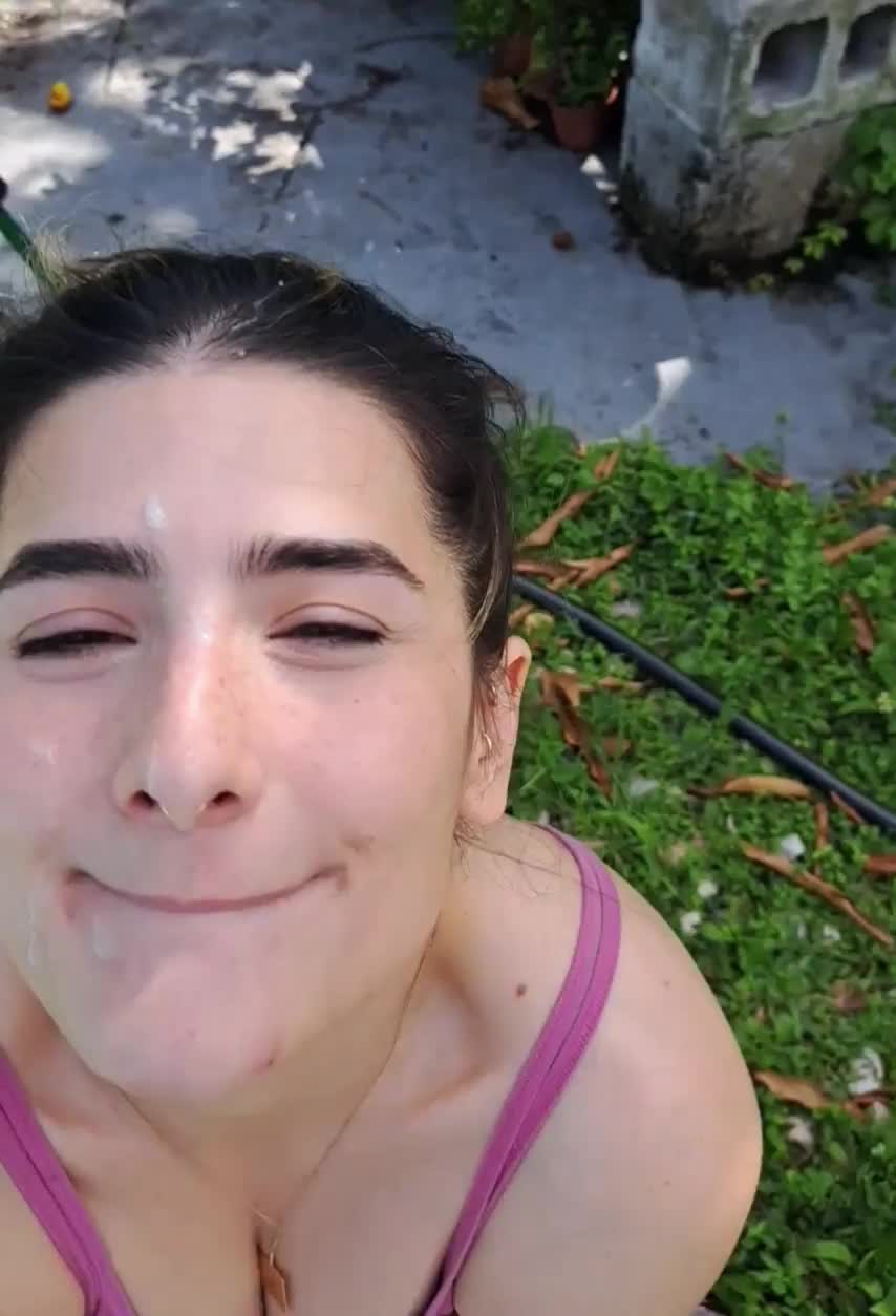 Face painting outside - free porn video
