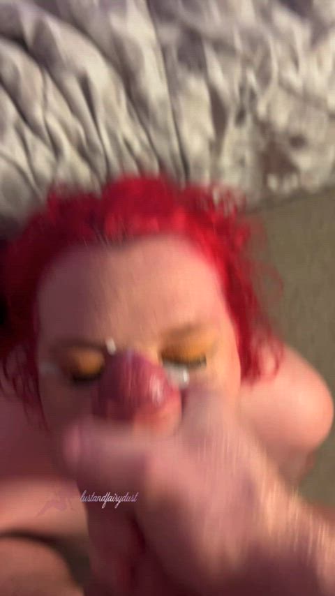 my face is the perfect place for your cum - free porn video