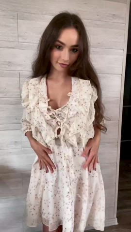 This is how my teen body looks like under the sundress... - free porn video