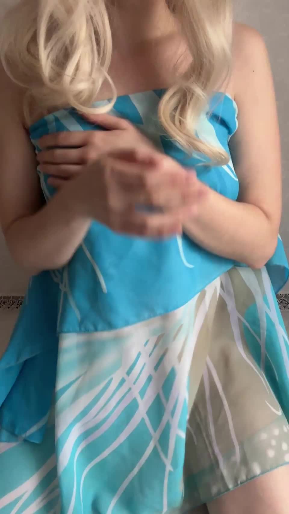 Can you cum on my tits daddy? - free porn video