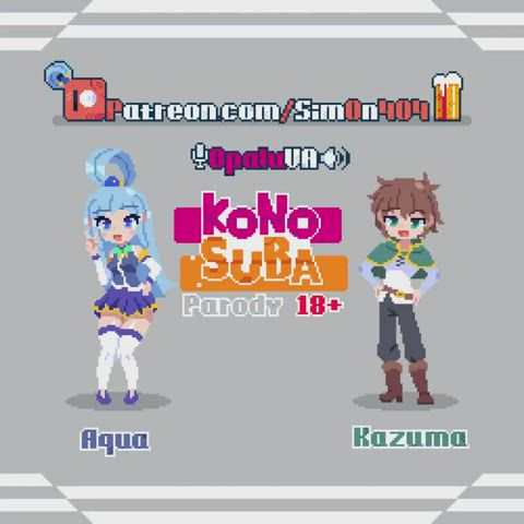 Kazuma trying anal on Aqua (sim0n404) [Konosuba] - free porn video