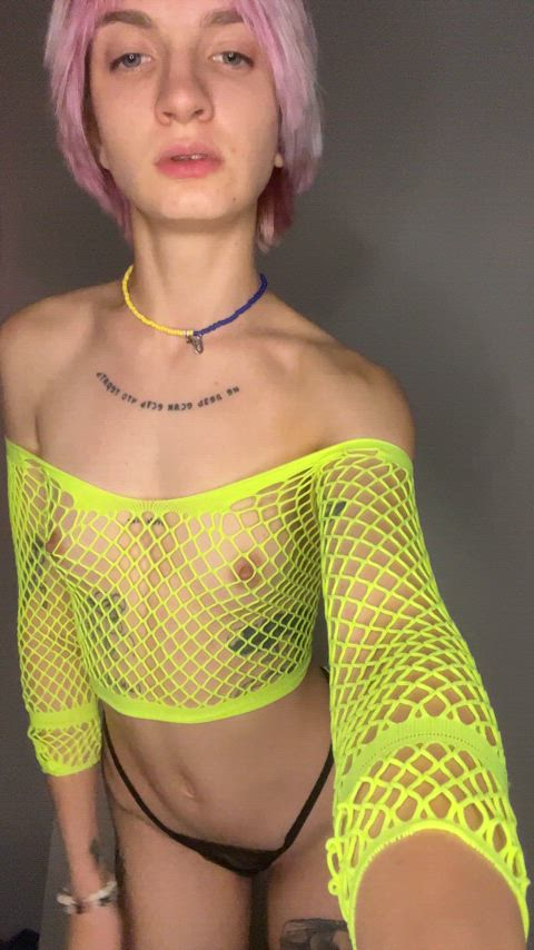 my new mesh top is perfect for my small tits - free porn video