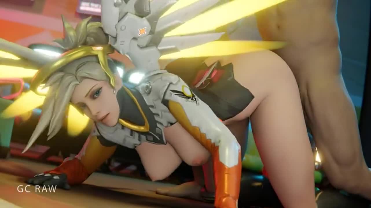 mercy deep fuck at the airport [Overwatch] (GCRaw) - free porn video